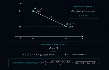 Cartesian Distance Equals an Exchange Rate
