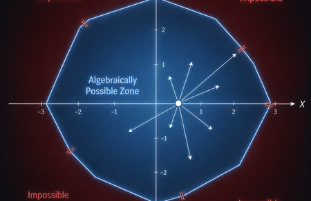 Forex Cartesian space diagram highlighting algebraically possible versus impossible price zones across the 28-pair system