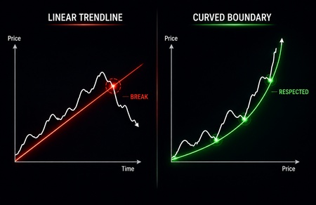 The Limits of Trendlines: Why Price Violates Visual Paths